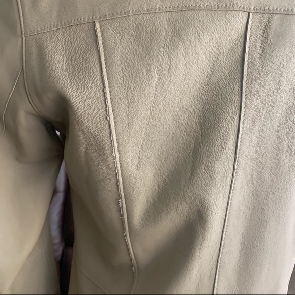 Inc tan leather jacket - Picture 6 of 13
